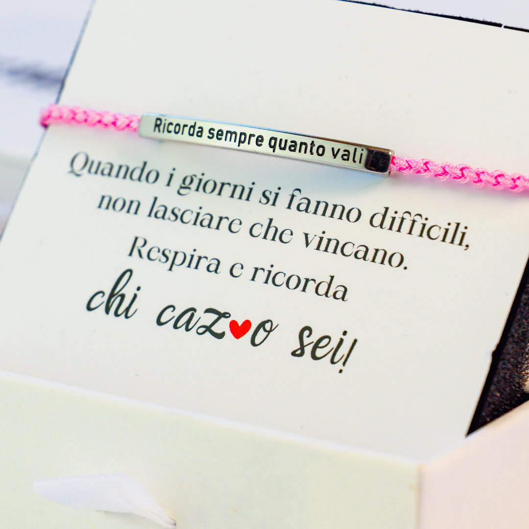 Erinnere dich immer an deinen Wert - Motivationsarmband