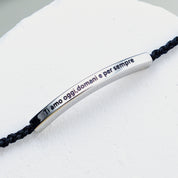 Armband mit Gravur "Ich liebe dich heute, morgen und immer".