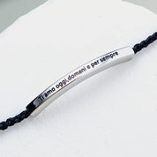 Armband mit Gravur "Ich liebe dich heute, morgen und immer".
